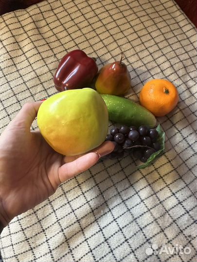 Набор реалистичных муляжей фруктов