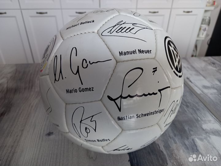 Мяч сборная Германии 2010 2015 г с автографами