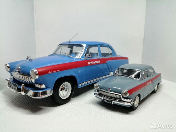 Модель газ-21И «Волга» «милиция» в масштабе 1:24