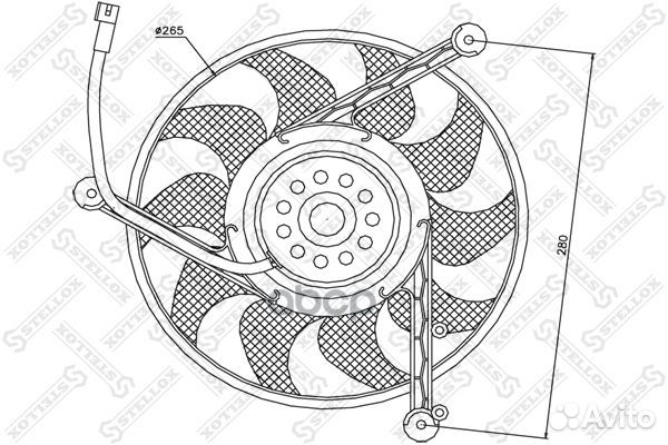 29-99008-SX вентилятор охлаждения VW T4 all 91