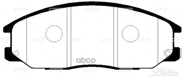Ckks-7 Колодки тормозные дисковые перед G