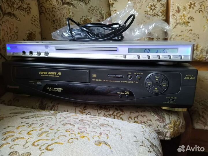 Видеомагнитофон panasonic sd 400, bbk dvd