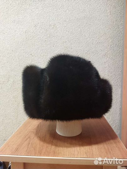 Норковая шапка мужская ушанка