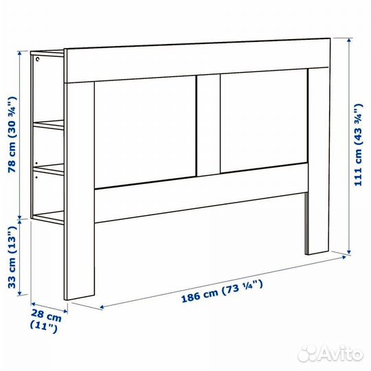 Кровать 180х200 с ящиками IKEA