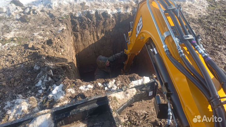Мини экскаватор, ямобур