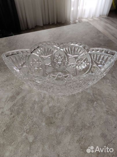 Салатница хрустальная