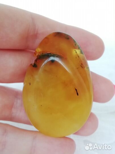 Вставка для кулона Янтарь Вес 16,6 гр. Натурал