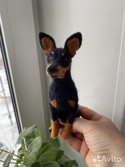 Собачка валяная из шерсти