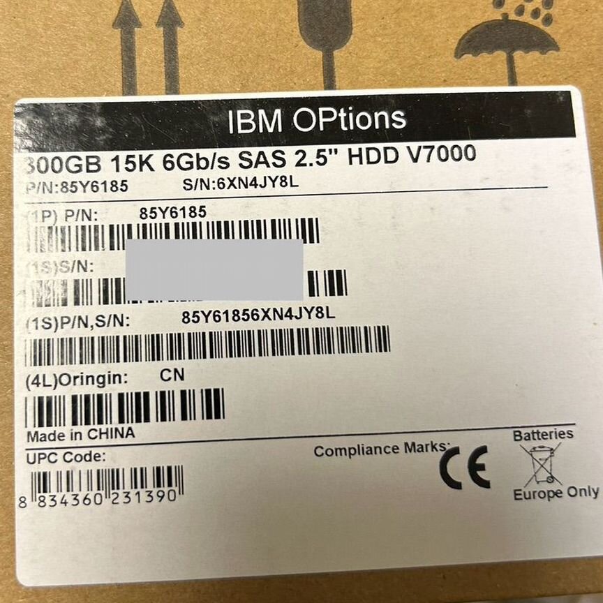 [85Y6185] Жесткий Диск Ibm 300gb 2.5 V7000 85y6185