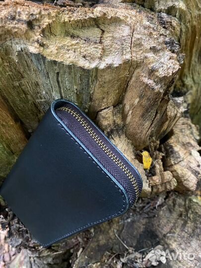 Кошелек мужской кожаный ручной работы