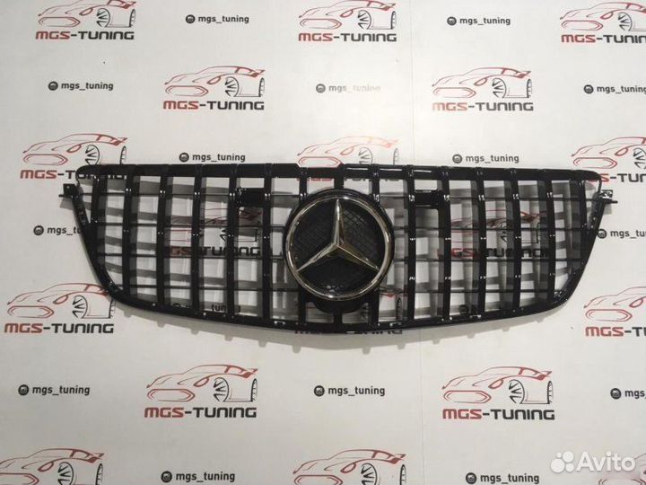 Решетка на Mercedes GL-class X166 GT Хром звезда