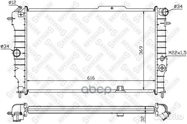 10-25251-SX радиатор системы охлаждения Opel V