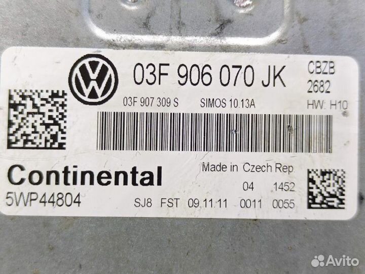 Блок управления двс Volkswagen Golf MK6 1.2 CBZ
