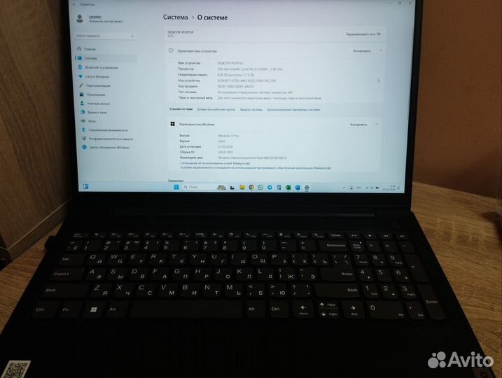 Ноутбук lenovo core i5-12500H 2,5 GH 8 /512