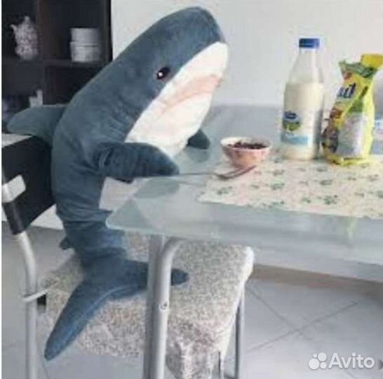 Акула,игрушки из икеи новая