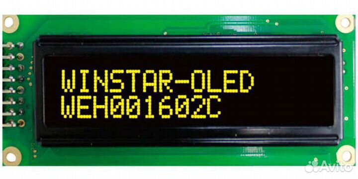 Дисплей 16x2 oled WEH001602C (arduino)