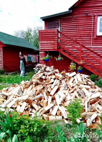 Дрова колотые Береза