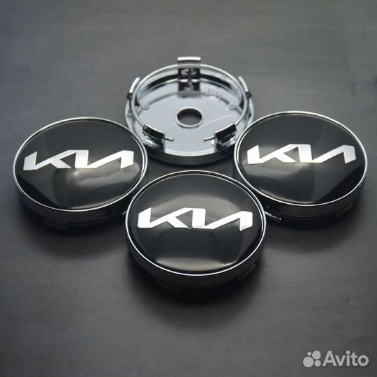 Заглушки на диски KIA d-60 mm комплект 4 шт