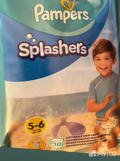 Трусиках для плавания Pampers Splashers 5-6, 14+кг