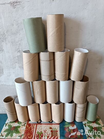 Картонные втулки от туалетной бумаги 18 шт