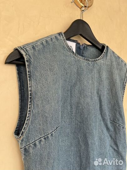 Платье zara джинсовое