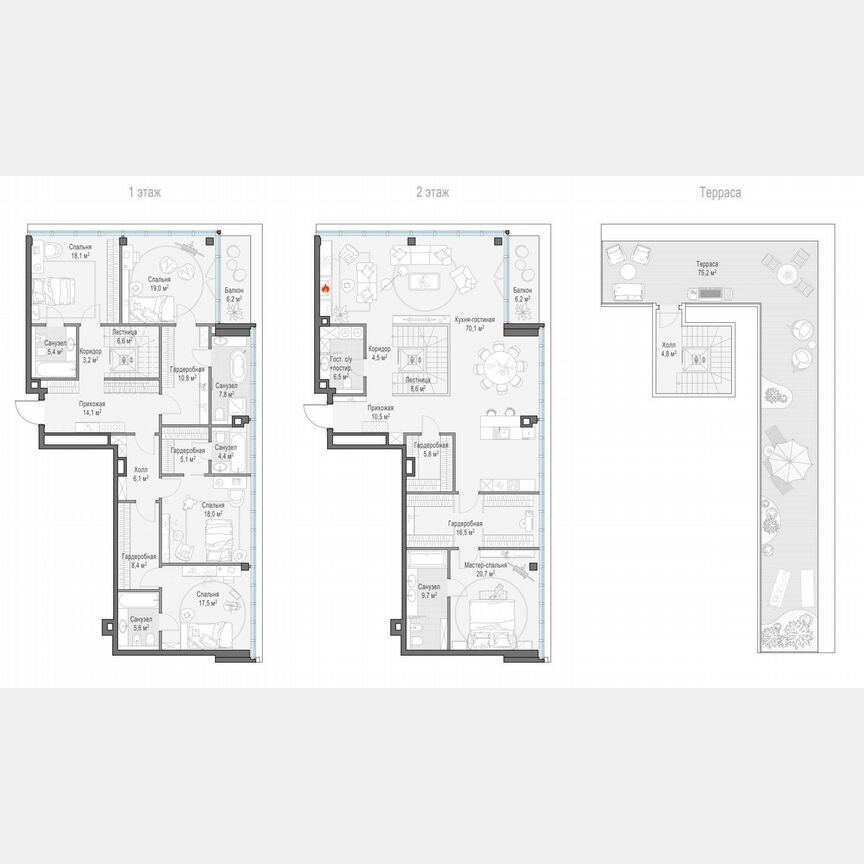 5-к. квартира, 305,5 м², 9/10 эт.
