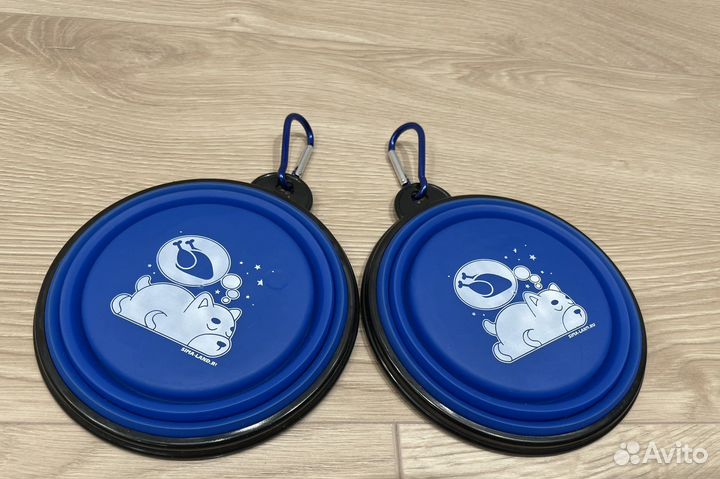 Миска силиконовая складная дорожная