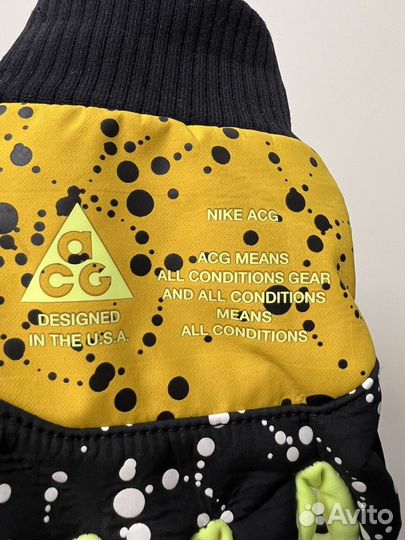 Nike Lab ACG Shield Running Gloves Yellow Volt