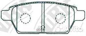 Колодки тормозные дисковые задние NiBK PN5803 Я