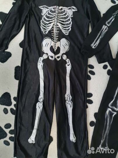 Костюм скелета на 3-4 года