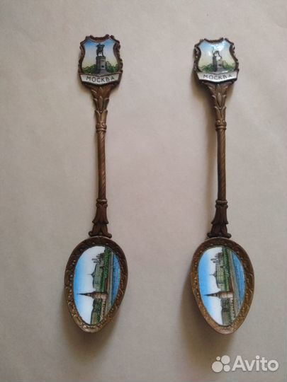 Чайная ложка Москва.Эмаль