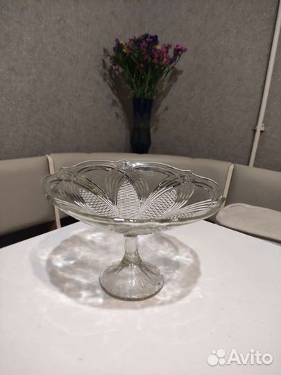 Фруктовница Ваза для фруктов на ножке СССР