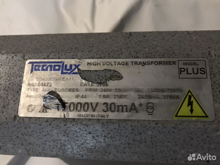 Неоновый трансформатор высоковольтный