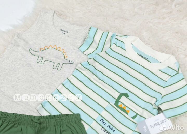 Carters летний комплект для мальчика (9m-24m)