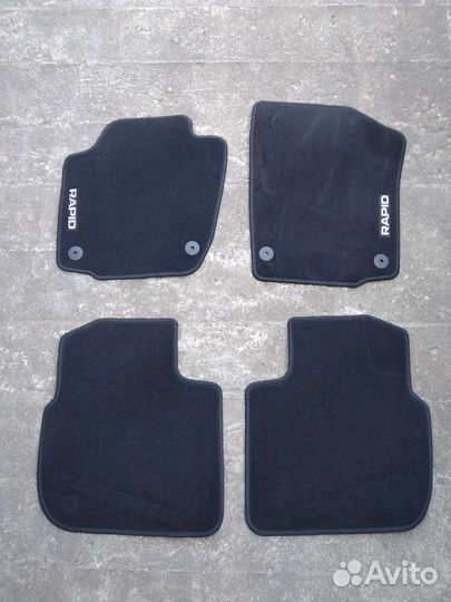 Оригинальные коврики Skoda Rapid 2020-2021г