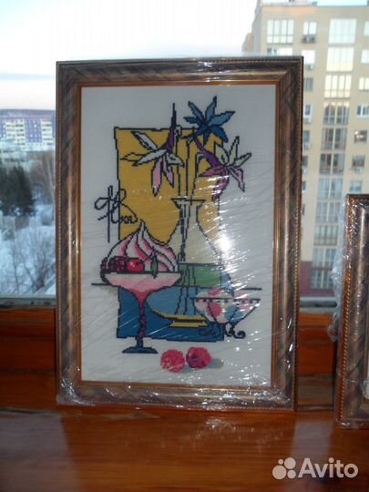 Продам вышитые крестиком картины фирмы Риолис