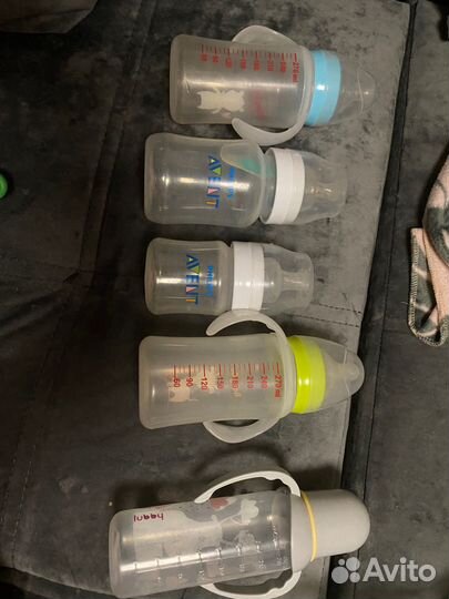 Бутылочки,соски,ложки, термоконтейнер