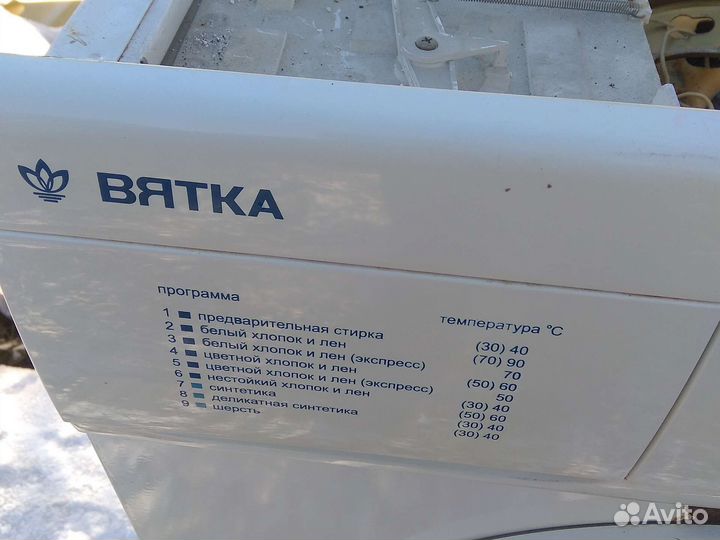 Стиральную машинку вятка по частям