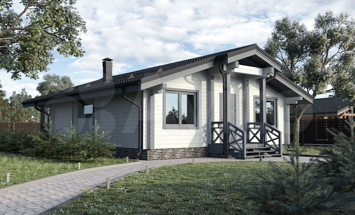 Дом 117 м² на участке 8 сот.