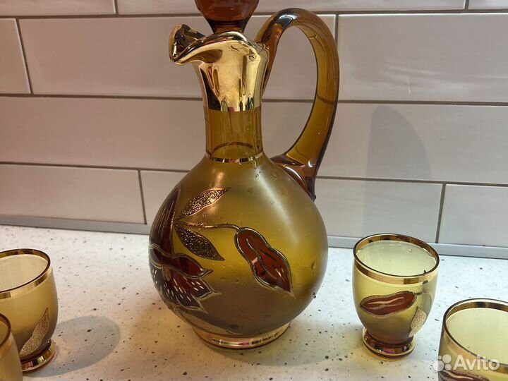 Графин хрустальный с рюмками Bohemia