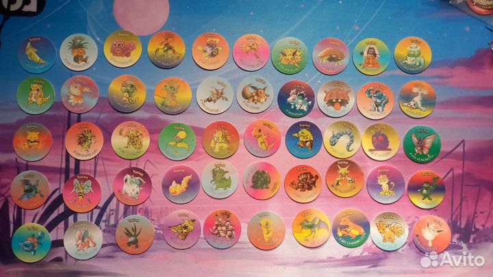 Фишки Сотки Кэпсы Покемон