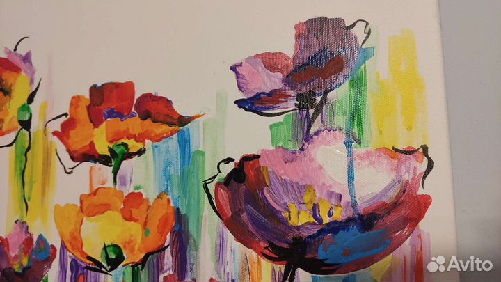 Картина акрилом на холсте
