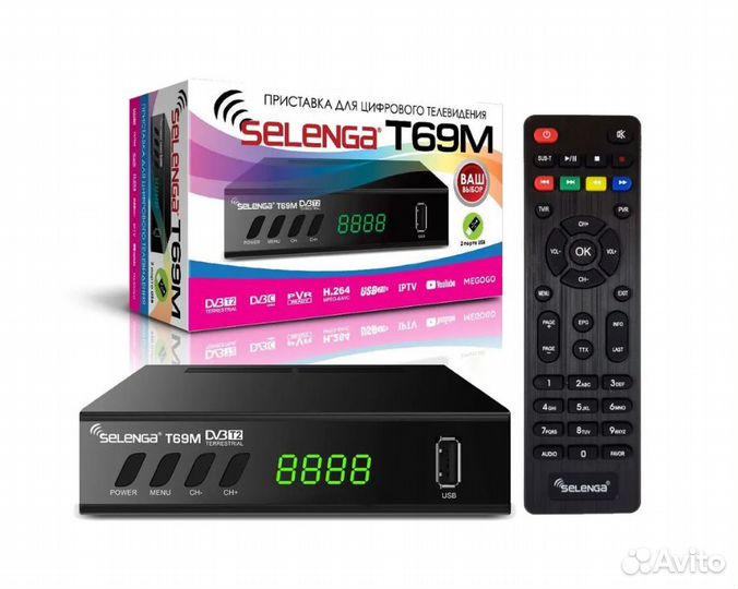 Ресивер цифровой selenga T69M, 20 каналов + IP TV