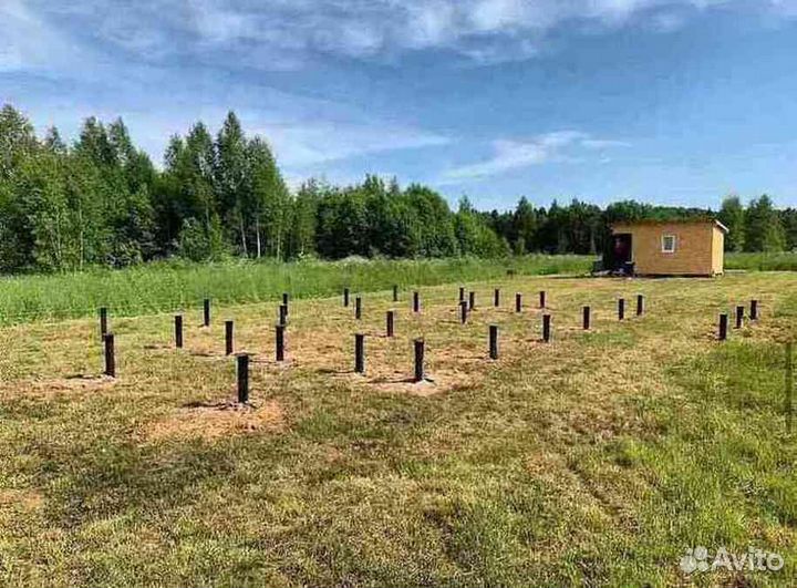 Винтовые сваи Подъем дома