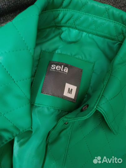 Sela рубашка из эко-кожи размер M