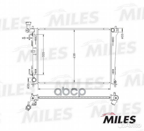 Радиатор (паяный) hyundai i30 / KIA ceed / elan