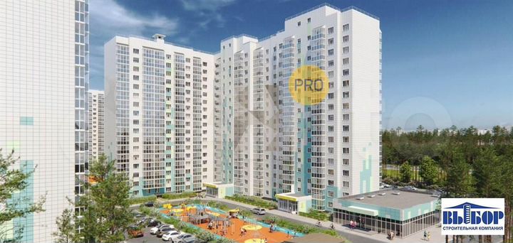 2-к. квартира, 59 м², 14/17 эт.