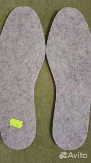 Стельки р.35 новые войлок