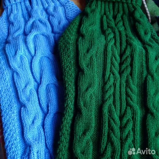 Вязаные свитера для собак. Пошив попон для собак