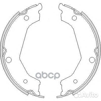 4732.00 колодки барабанные ручника KIA Sorento